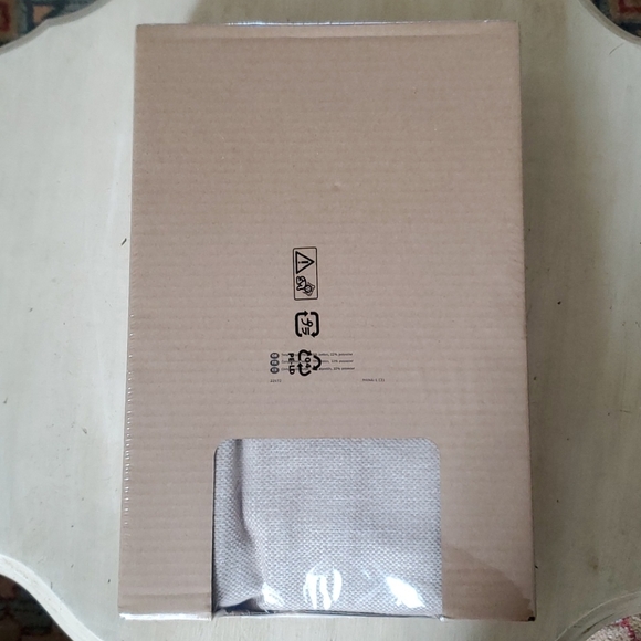 NIP Kivik Ottoman Foot Stool Cover Tallmyra Beige NWT - Picture 5 of 12